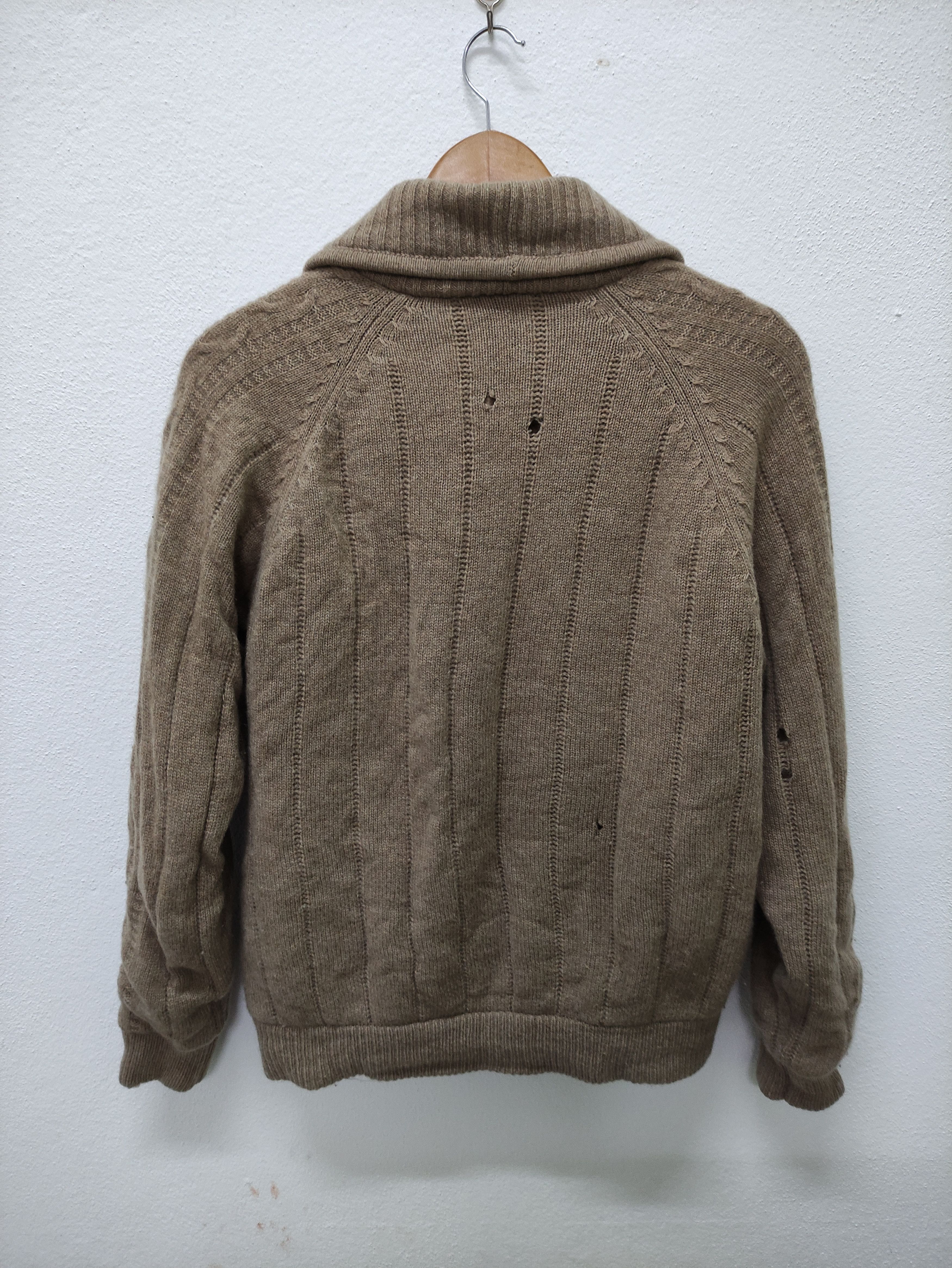 Japanese Brand Ex-Club Shawl Collar Wool Knit Cardigan Size US S / EU 44-46 / 1 - 2 Thumbnail