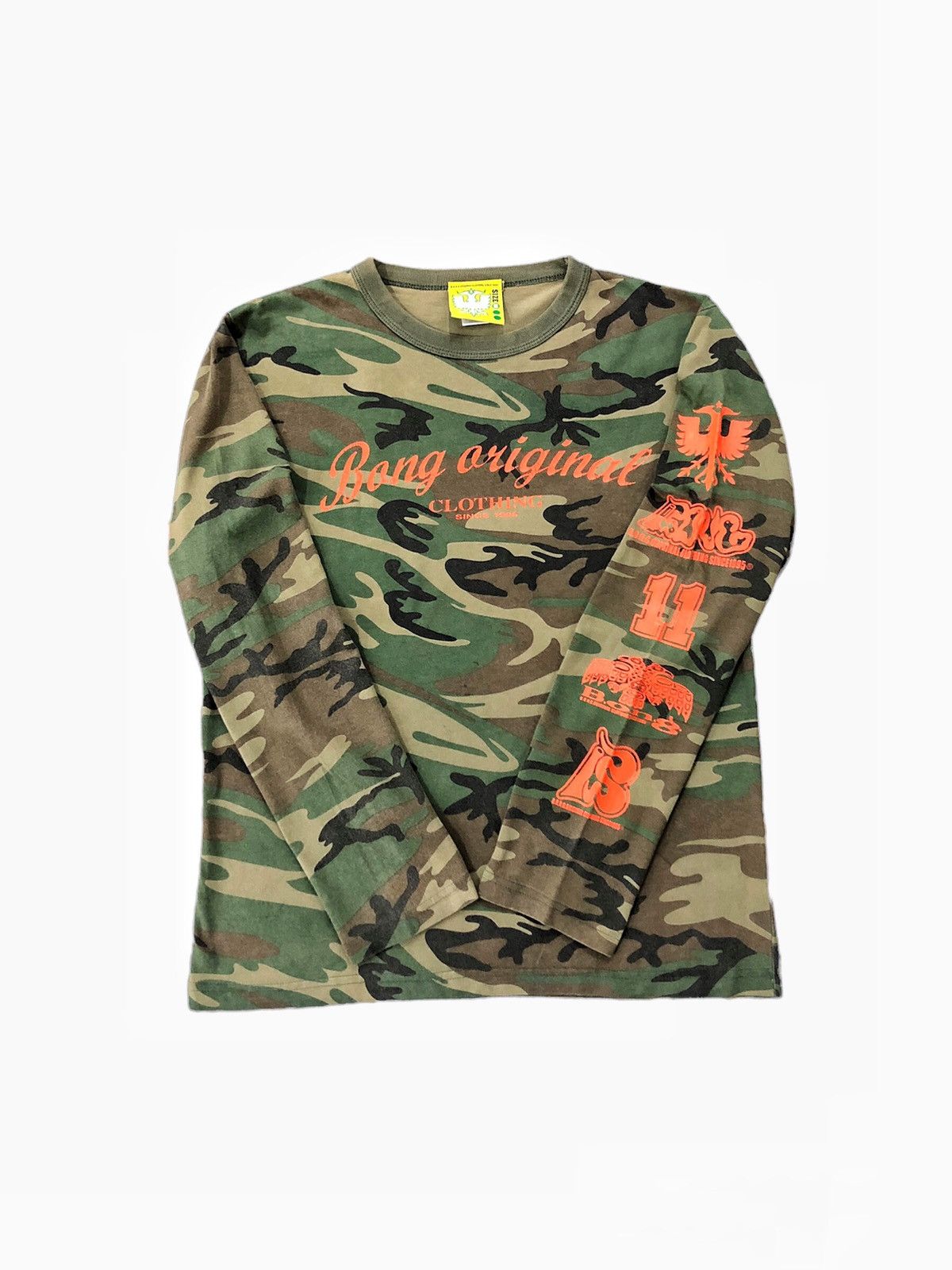 Hysteric Glamour Late 1990s BONG ORIGINAL Clothing camo long sleeve |  Grailed