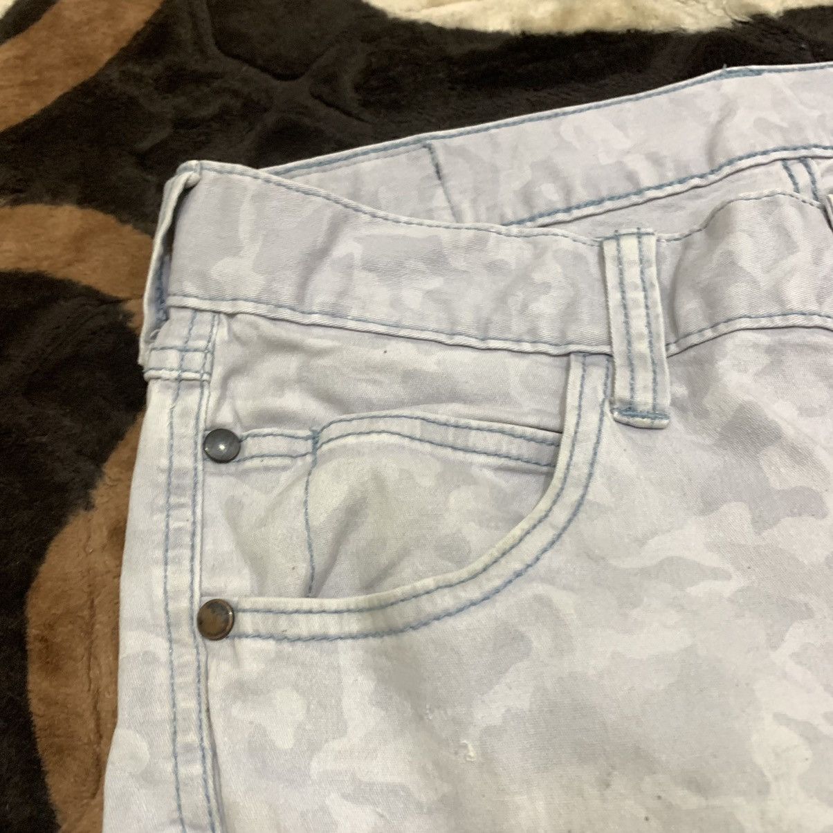 Japanese Brand TORA Austria Camo Fullprint Multipocket Utility Cargo Pant Size US 31 - 8 Thumbnail