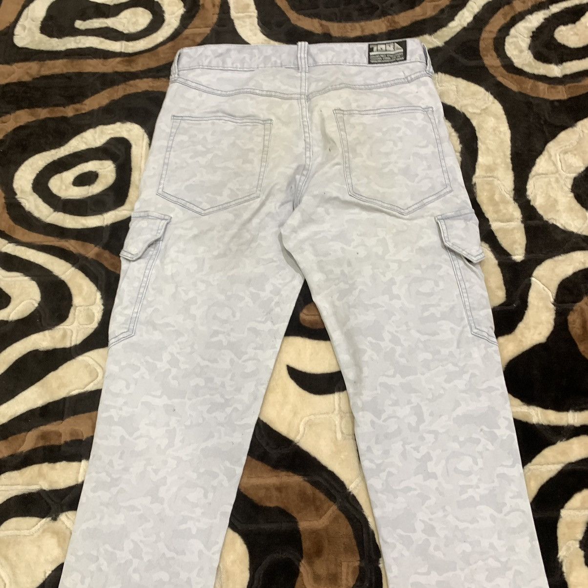 Japanese Brand TORA Austria Camo Fullprint Multipocket Utility Cargo Pant Size US 31 - 12 Thumbnail