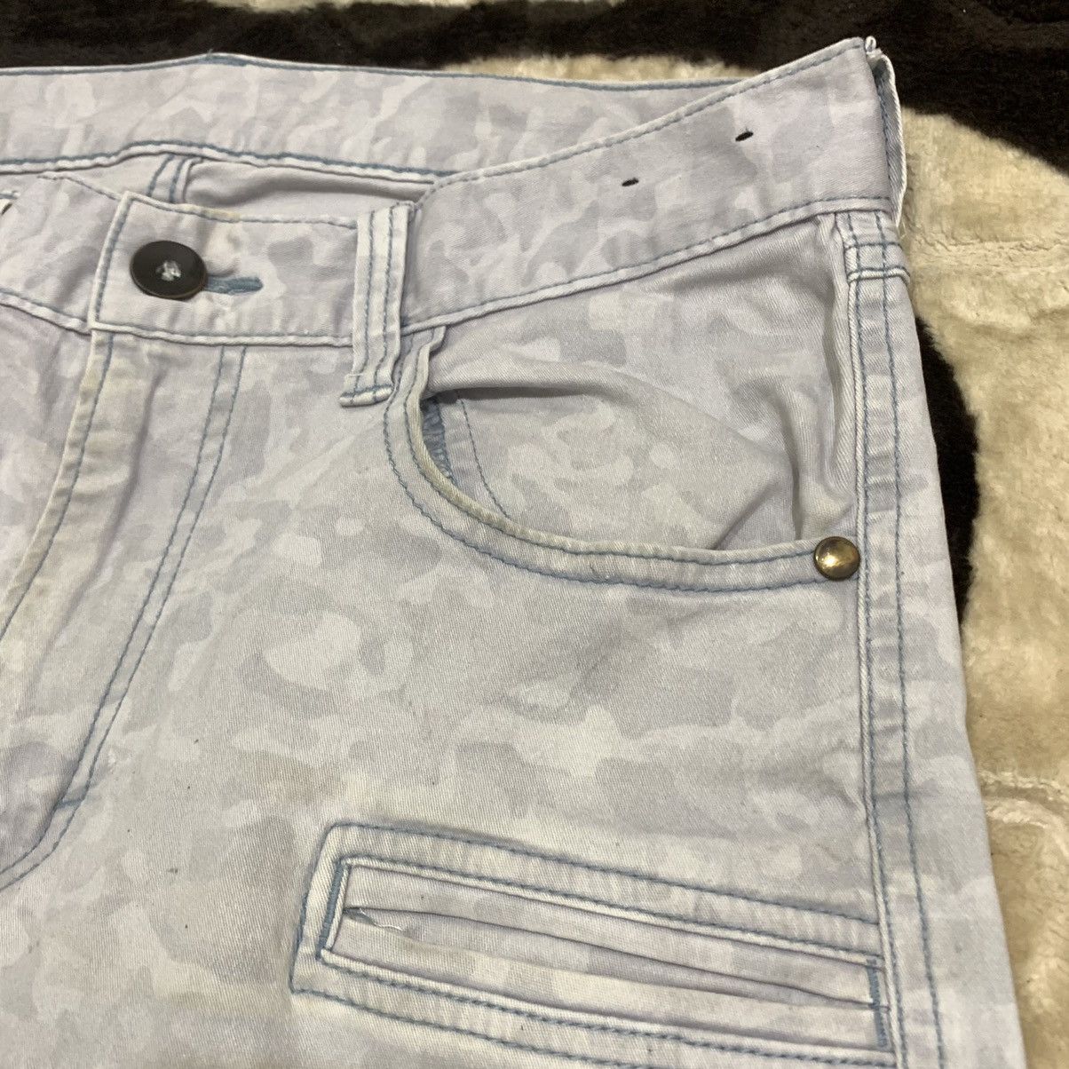 Japanese Brand TORA Austria Camo Fullprint Multipocket Utility Cargo Pant Size US 31 - 9 Thumbnail