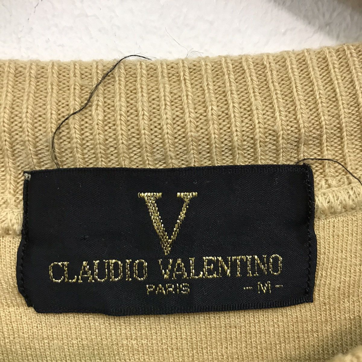 Valentino × Vintage Vintage Claudio Valentino Sweatshirt Pullover Jumper Size US M / EU 48-50 / 2 - 3 Thumbnail