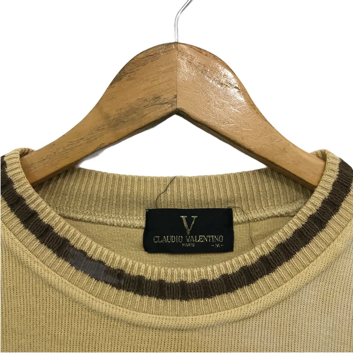 Valentino × Vintage Vintage Claudio Valentino Sweatshirt Pullover Jumper Size US M / EU 48-50 / 2 - 2 Thumbnail