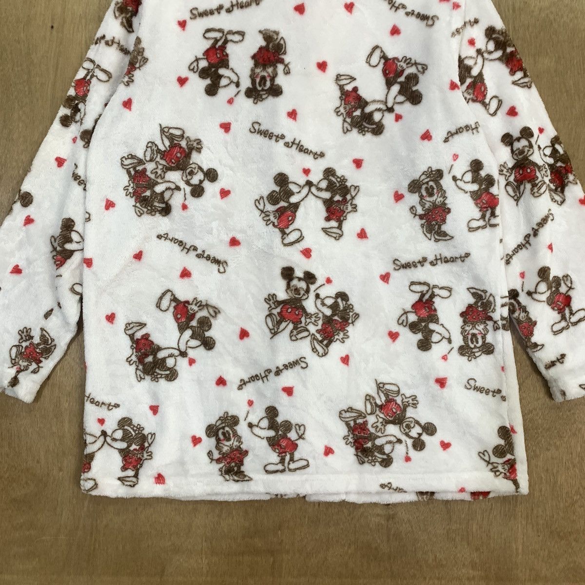 Disney × Mickey Mouse × Velvet DISNEY MICKEY Fullprinted Monogram Fleece Sleepwear Jacket Size M / US 6-8 / IT 42-44 - 12 Thumbnail