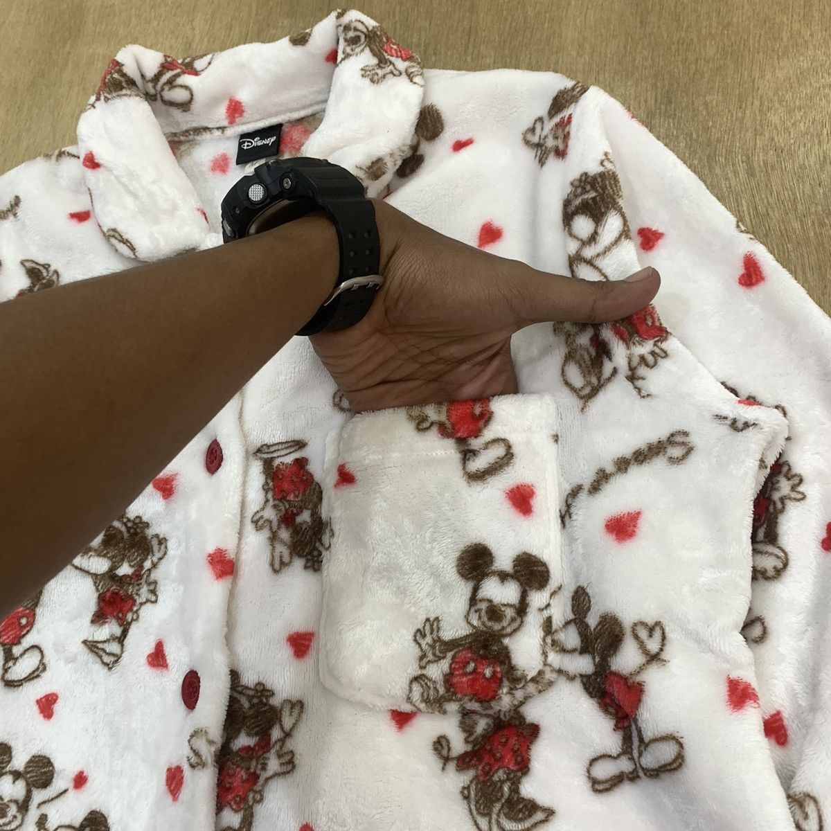 Disney × Mickey Mouse × Velvet DISNEY MICKEY Fullprinted Monogram Fleece Sleepwear Jacket Size M / US 6-8 / IT 42-44 - 10 Thumbnail