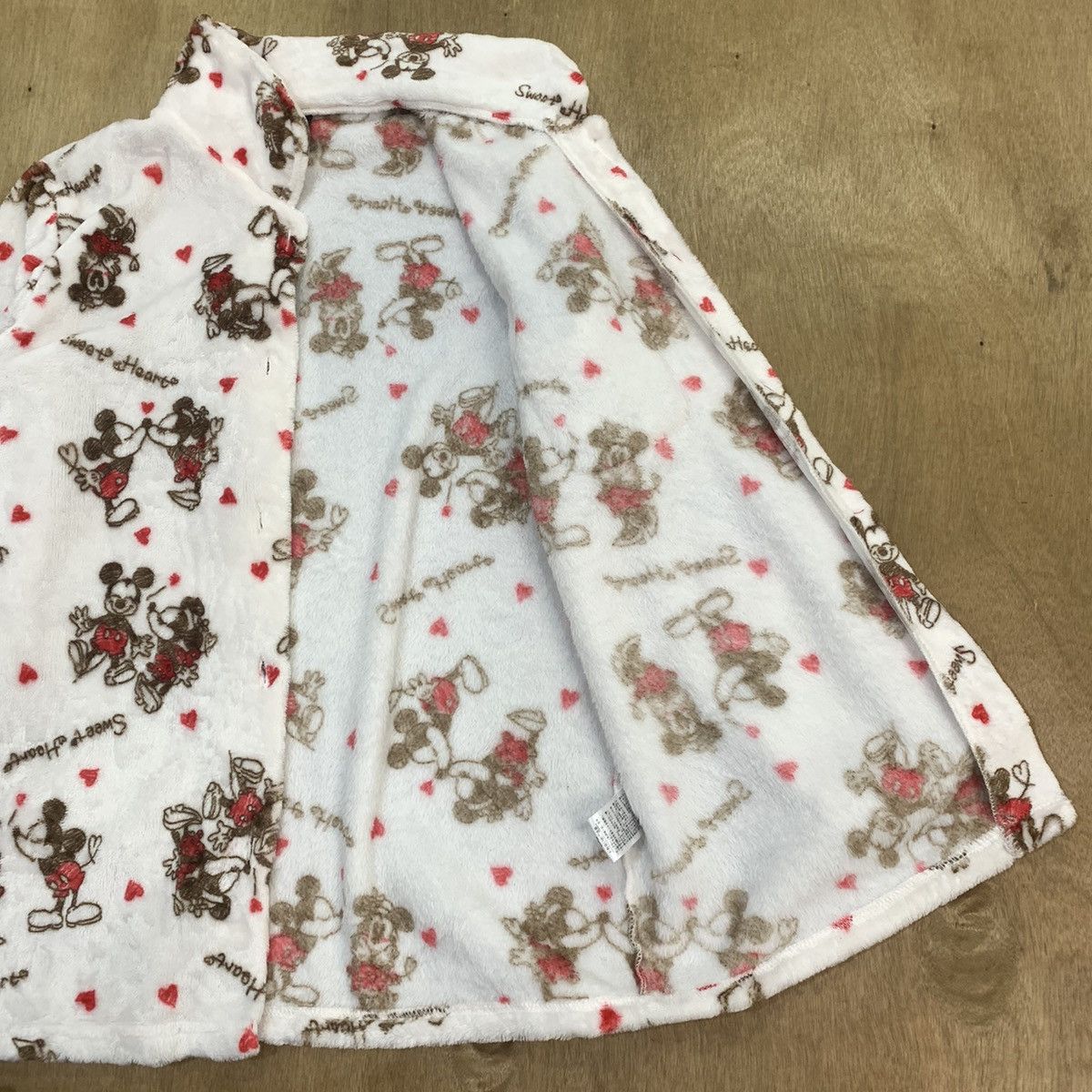 Disney × Mickey Mouse × Velvet DISNEY MICKEY Fullprinted Monogram Fleece Sleepwear Jacket Size M / US 6-8 / IT 42-44 - 15 Thumbnail