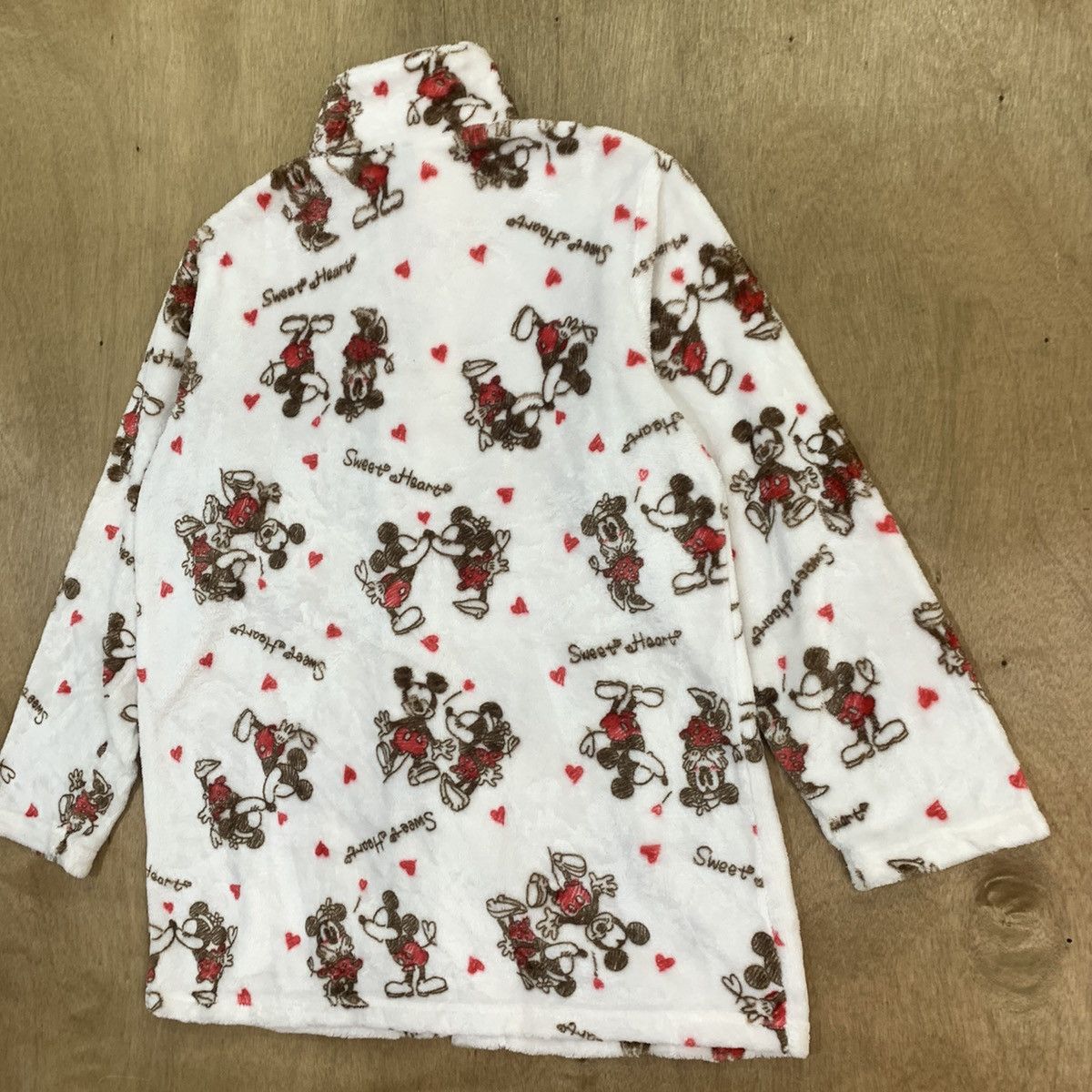 Disney × Mickey Mouse × Velvet DISNEY MICKEY Fullprinted Monogram Fleece Sleepwear Jacket Size M / US 6-8 / IT 42-44 - 14 Thumbnail