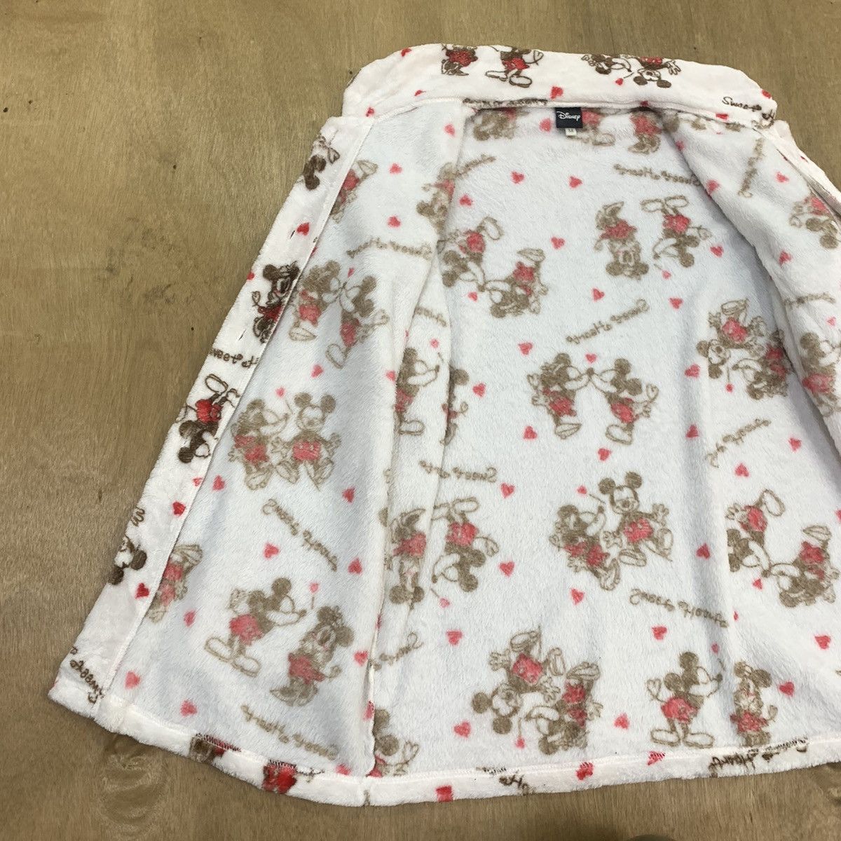 Disney × Mickey Mouse × Velvet DISNEY MICKEY Fullprinted Monogram Fleece Sleepwear Jacket Size M / US 6-8 / IT 42-44 - 16 Thumbnail