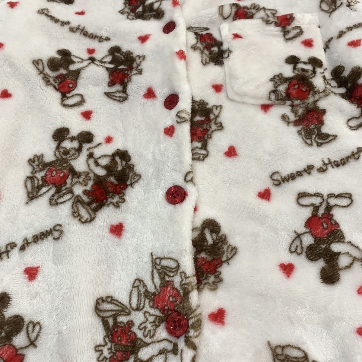 Disney × Mickey Mouse × Velvet DISNEY MICKEY Fullprinted Monogram Fleece Sleepwear Jacket Size M / US 6-8 / IT 42-44 - 8 Thumbnail