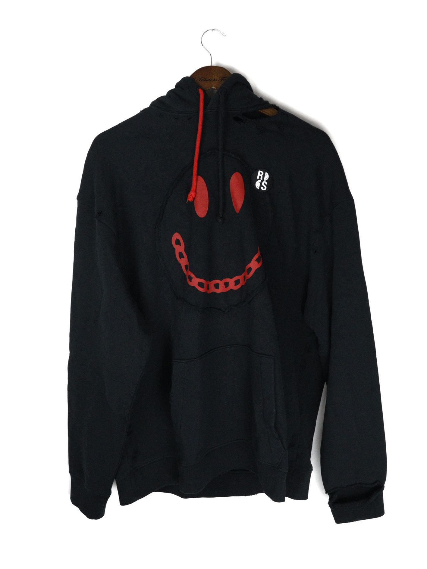 Raf Simons 2022 Raf Simons x Smiley Destroyed Oversized Hoodie 