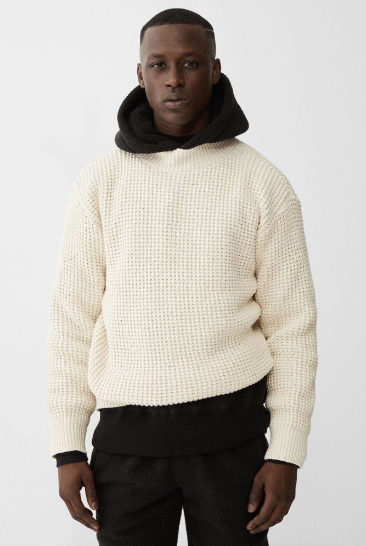 Aime Leon Dore Aime Leon Dore Waffle Knit Mockneck Drop Sweater ...