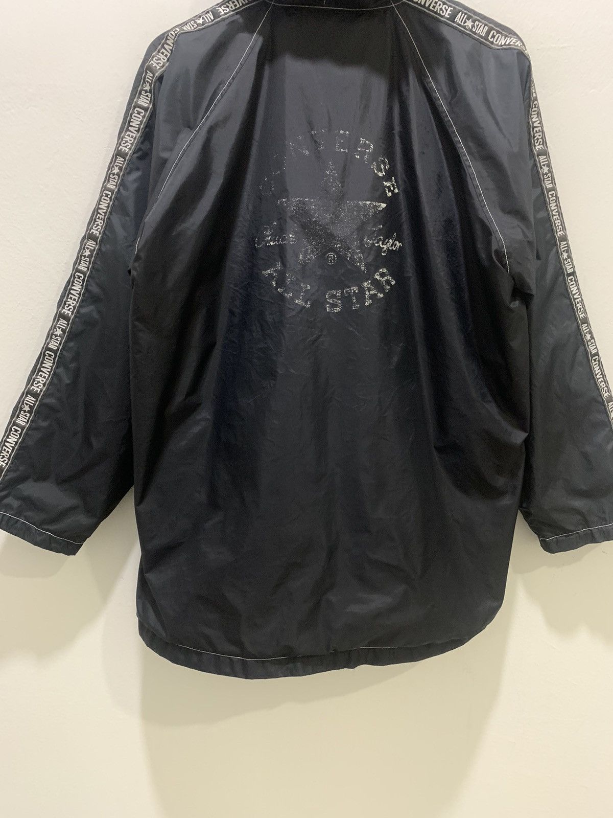 Converse × Goretex CONVERSE 90s Ski Side Tape Nylon Windbreaker Hoodie Jacket Size US XL / EU 56 / 4 - 15 Thumbnail