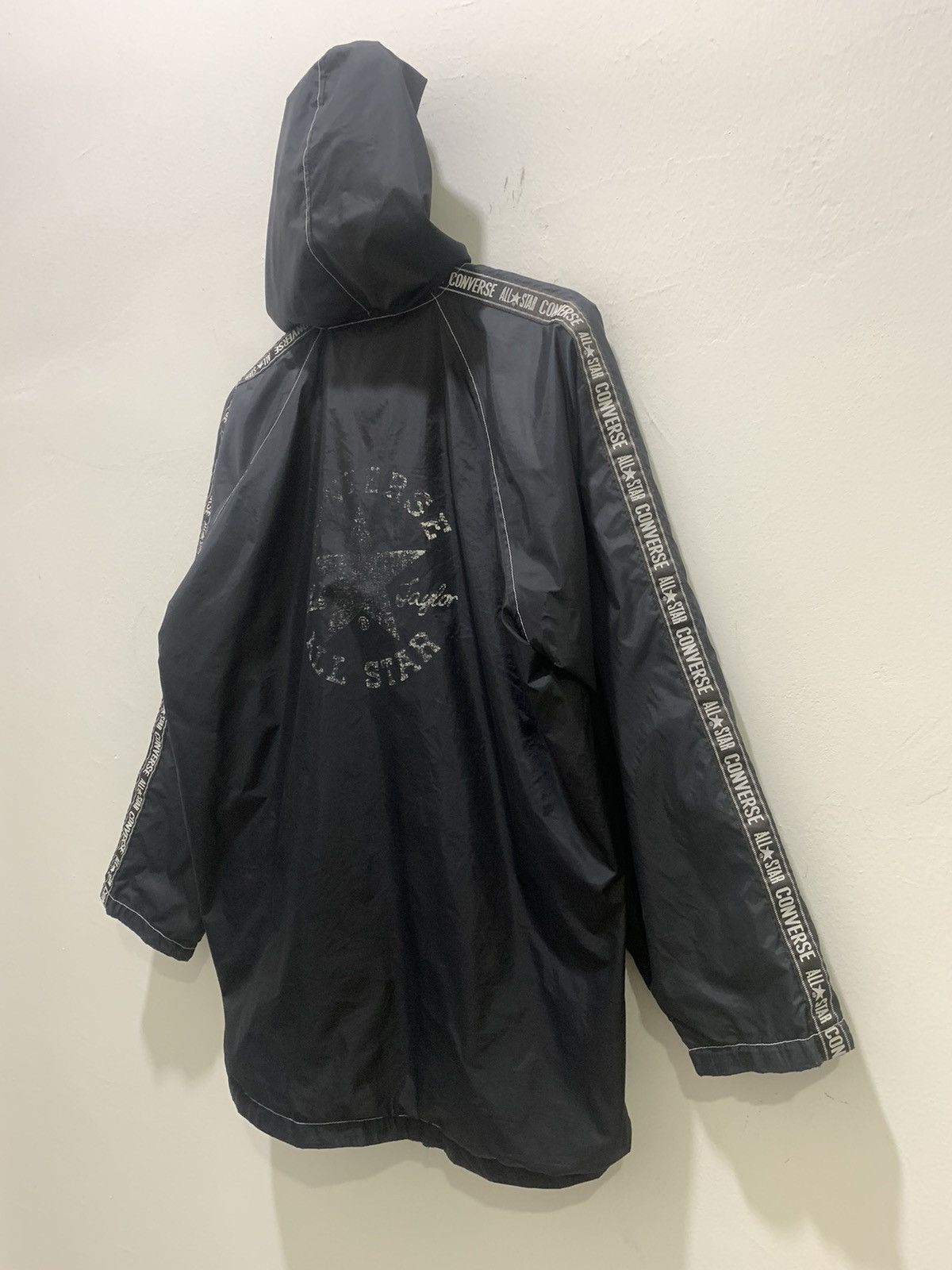 Converse × Goretex CONVERSE 90s Ski Side Tape Nylon Windbreaker Hoodie Jacket Size US XL / EU 56 / 4 - 17 Thumbnail