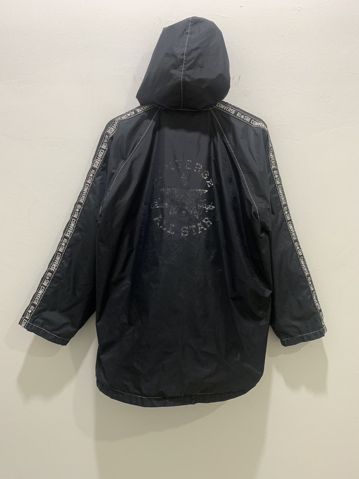Converse × Goretex CONVERSE 90s Ski Side Tape Nylon Windbreaker Hoodie Jacket Size US XL / EU 56 / 4 - 13 Thumbnail