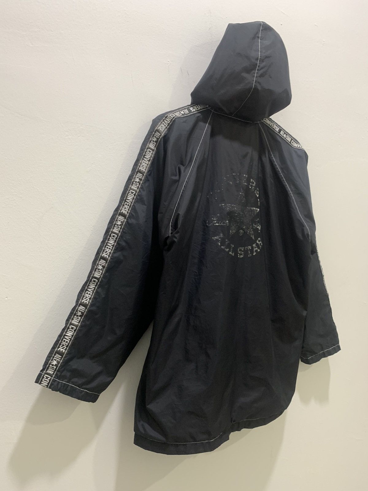Converse × Goretex CONVERSE 90s Ski Side Tape Nylon Windbreaker Hoodie Jacket Size US XL / EU 56 / 4 - 16 Thumbnail