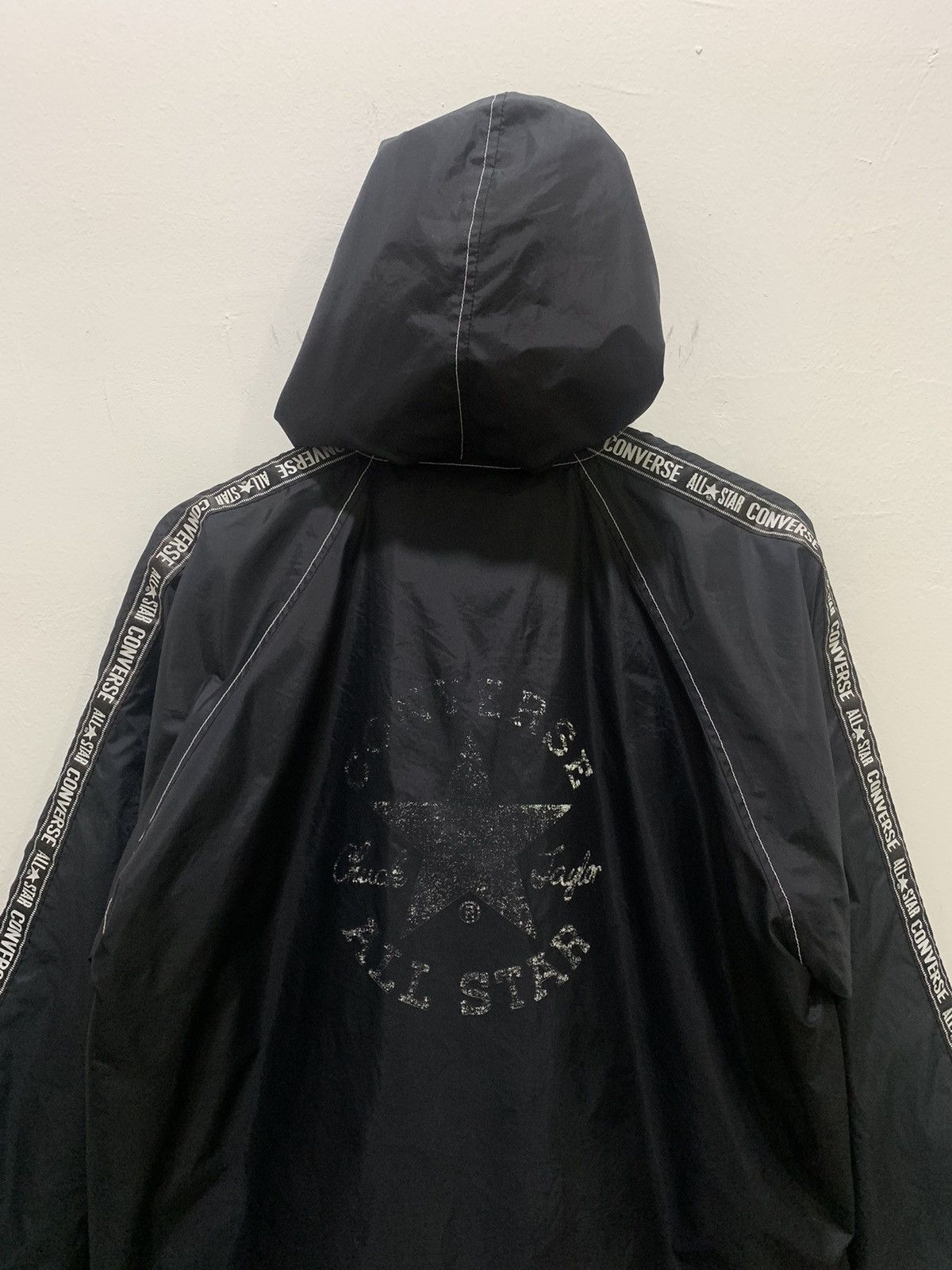 Converse × Goretex CONVERSE 90s Ski Side Tape Nylon Windbreaker Hoodie Jacket Size US XL / EU 56 / 4 - 14 Thumbnail