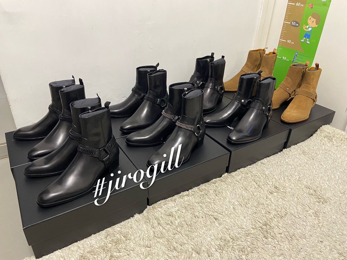 Hedi Slimane × Saint Laurent Paris 16SS Hedi Ver Nut Suede Wyatt Harness Boots Sz40 & 41 Size US 7 / EU 40 - 8 Thumbnail