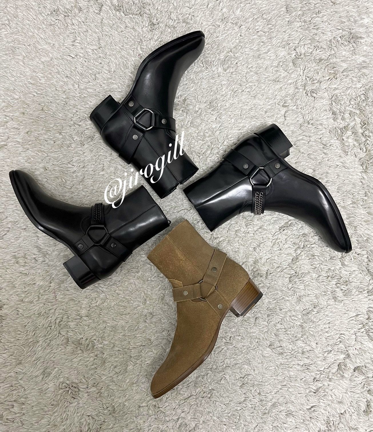 Hedi Slimane × Saint Laurent Paris 16SS Hedi Ver Nut Suede Wyatt Harness Boots Sz40 & 41 Size US 7 / EU 40 - 7 Thumbnail