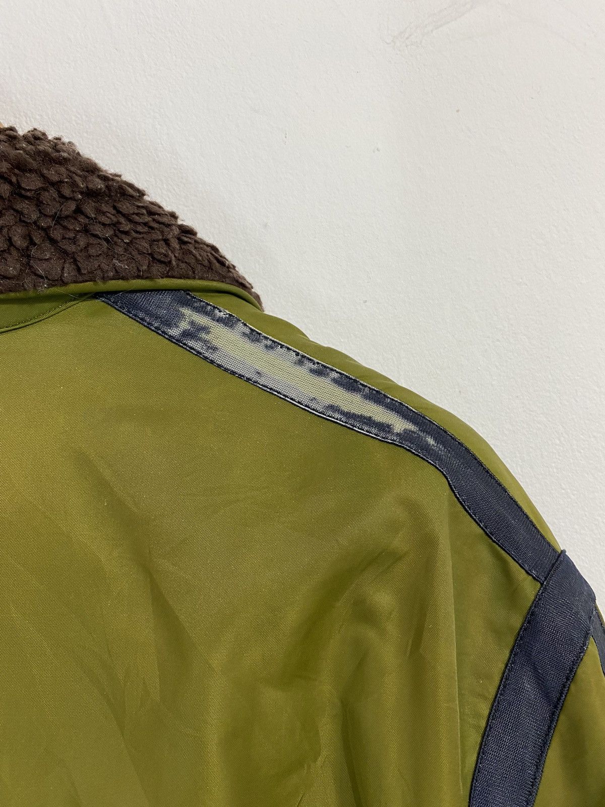 Jean Paul Gaultier JPG Green Military Bomber Jacket Style Fleece inside A/W03 Size US M / EU 48-50 / 2 - 10 Thumbnail