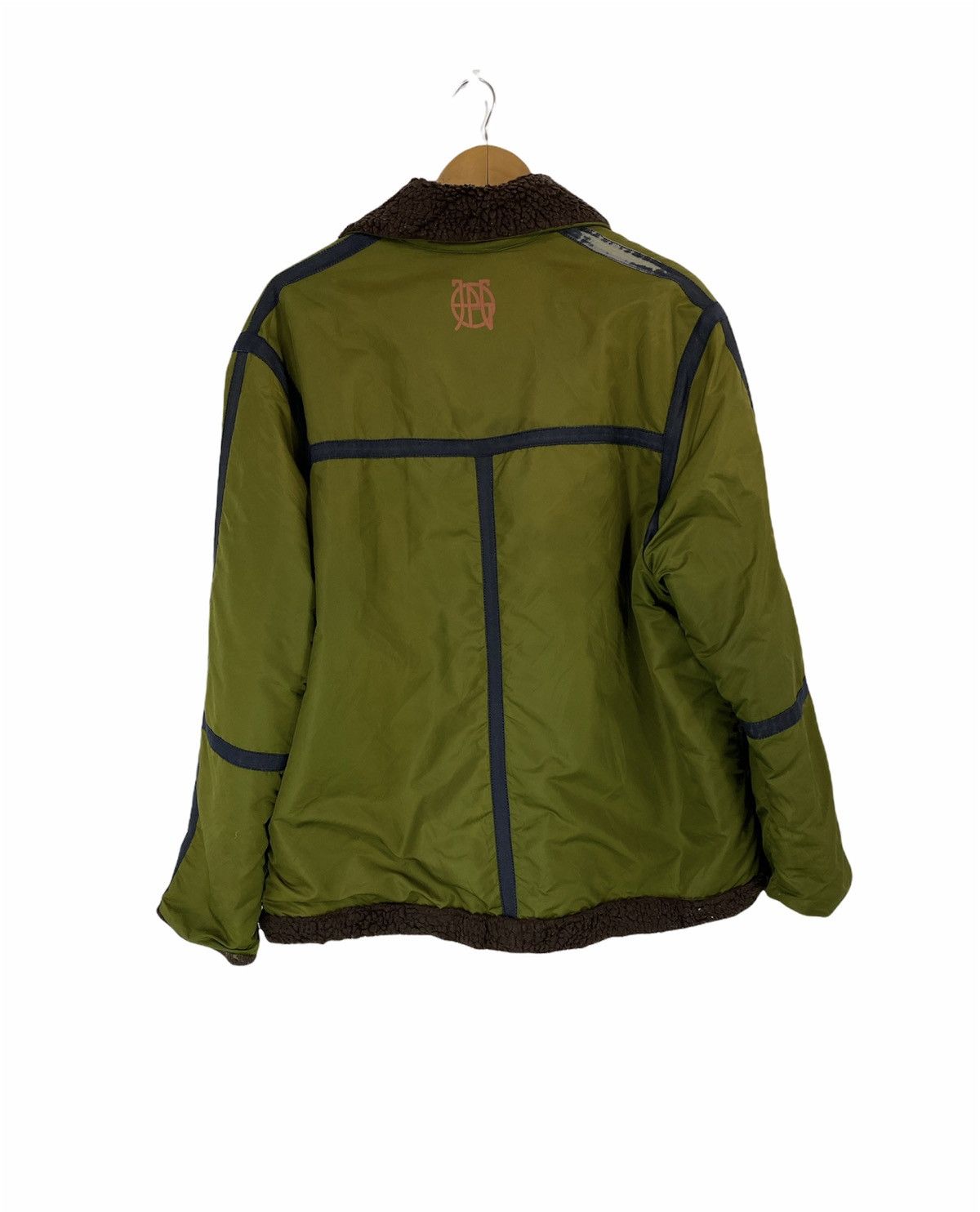 Jean Paul Gaultier JPG Green Military Bomber Jacket Style Fleece inside A/W03 Size US M / EU 48-50 / 2 - 2 Thumbnail