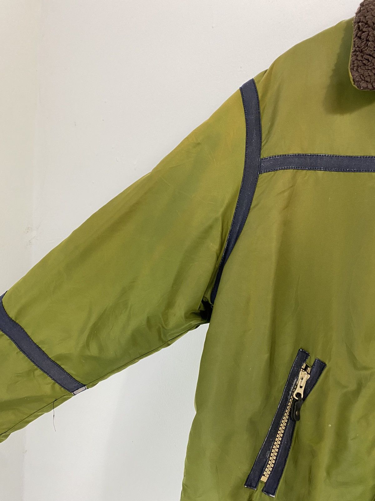 Jean Paul Gaultier JPG Green Military Bomber Jacket Style Fleece inside A/W03 Size US M / EU 48-50 / 2 - 5 Thumbnail