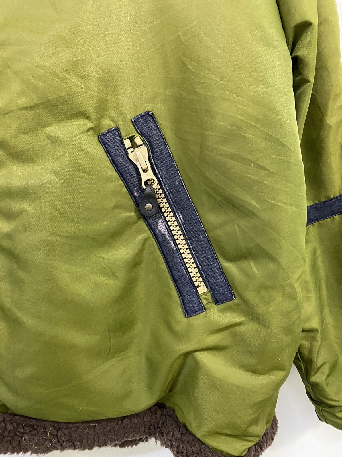 Jean Paul Gaultier JPG Green Military Bomber Jacket Style Fleece inside A/W03 Size US M / EU 48-50 / 2 - 8 Thumbnail