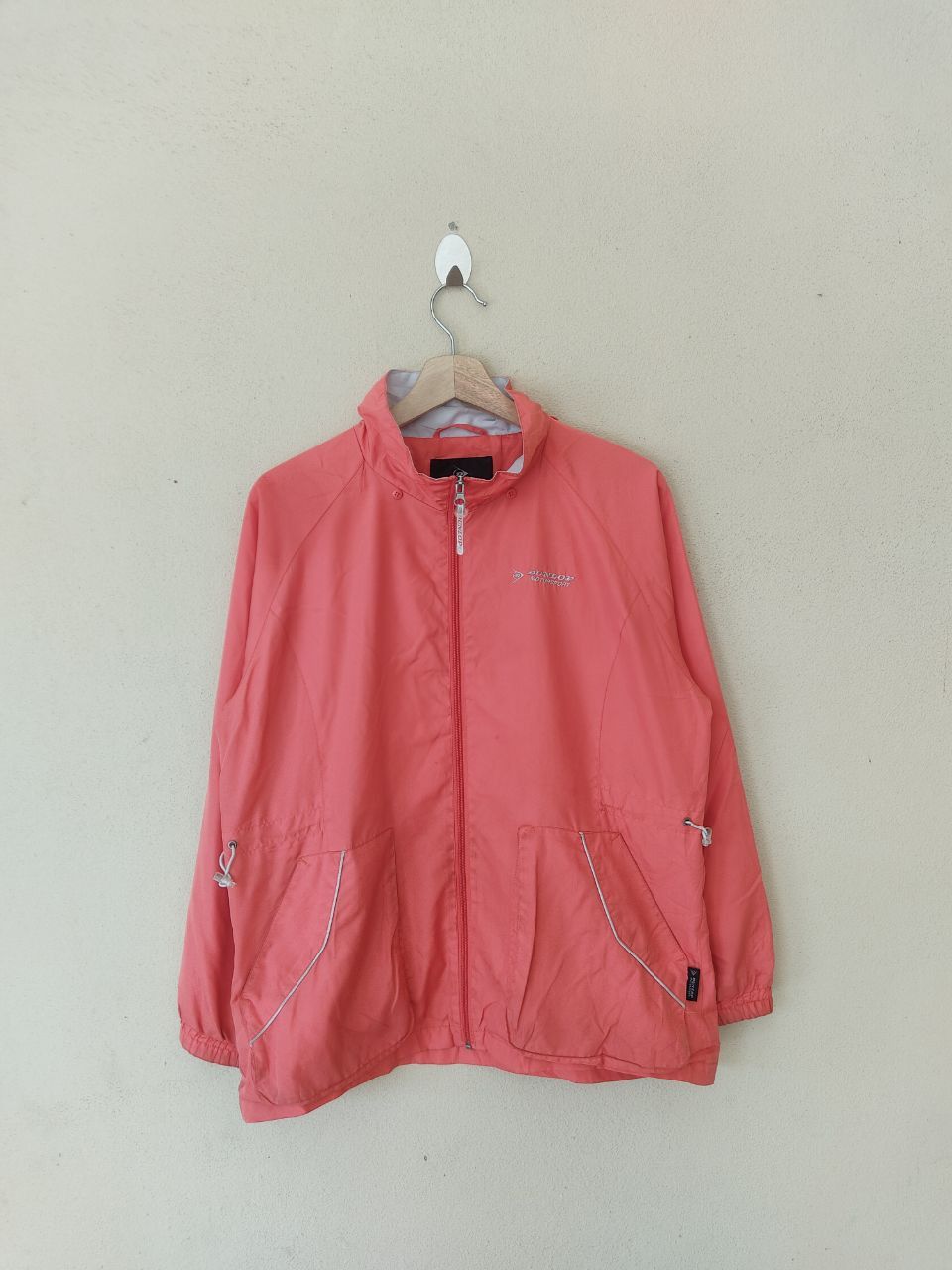 image of Vintage Dunlop Motorsports Peach Jacket, Men's (Size Large)