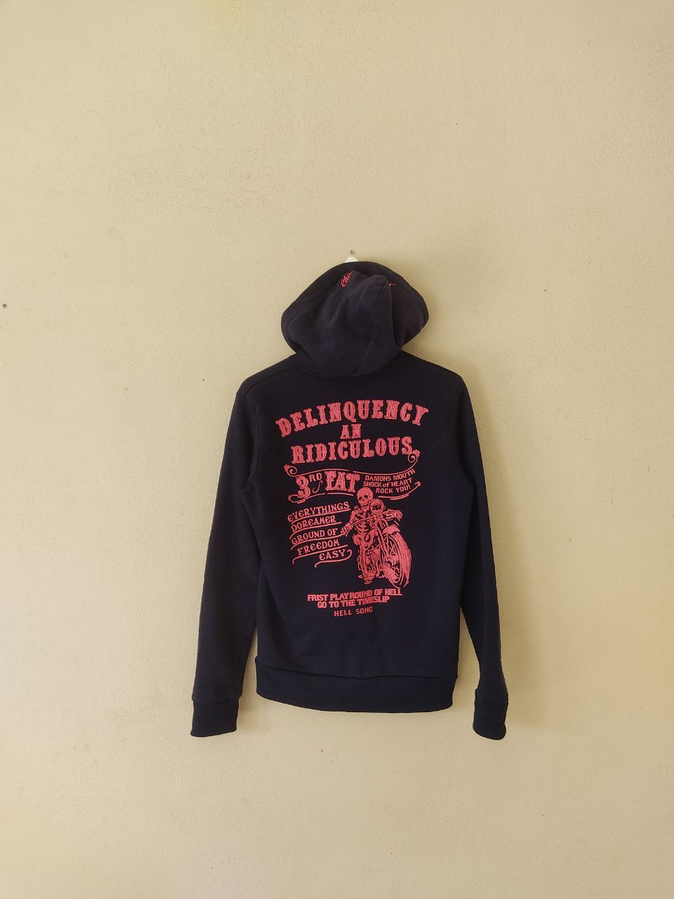 Japanese Brand × Vintage Vintage Delinquency An Ridiculous Moto Hoodie Size US L / EU 52-54 / 3 - 1 Thumbnail
