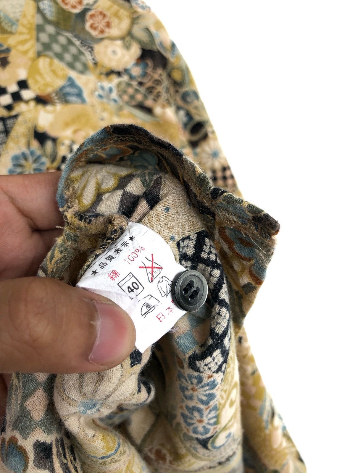 Japanese Brand Kurashikiya 🇯🇵 Script Camp Collar Hawaiian Shirt Size US M / EU 48-50 / 2 - 8 Thumbnail
