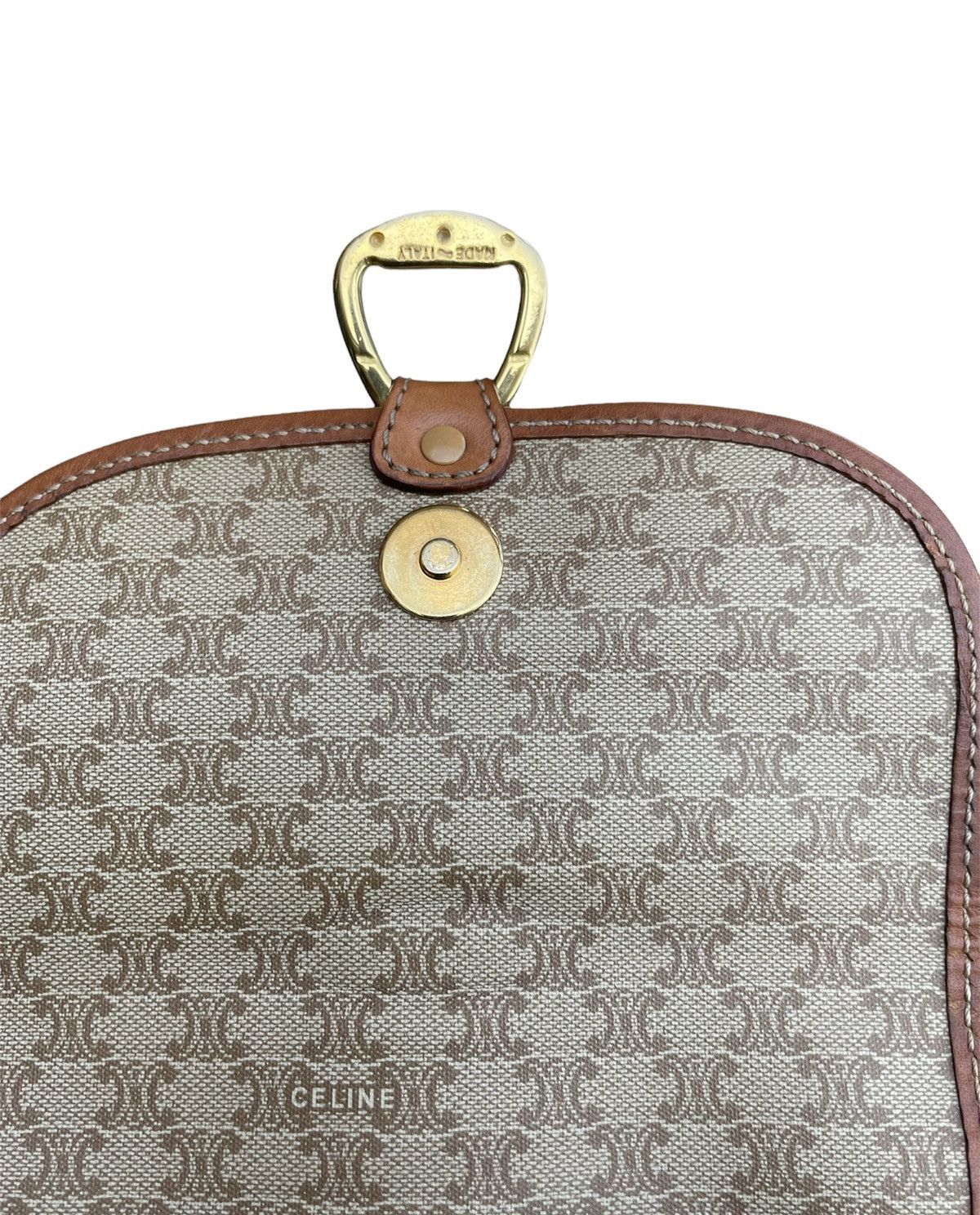 Celine × Designer × Vintage Celine Paris Vintage 90’s M09 Macadam Shoulder Bag Size ONE SIZE - 10 Thumbnail