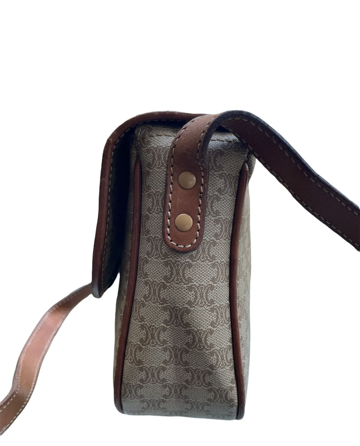 Celine × Designer × Vintage Celine Paris Vintage 90’s M09 Macadam Shoulder Bag Size ONE SIZE - 3 Thumbnail