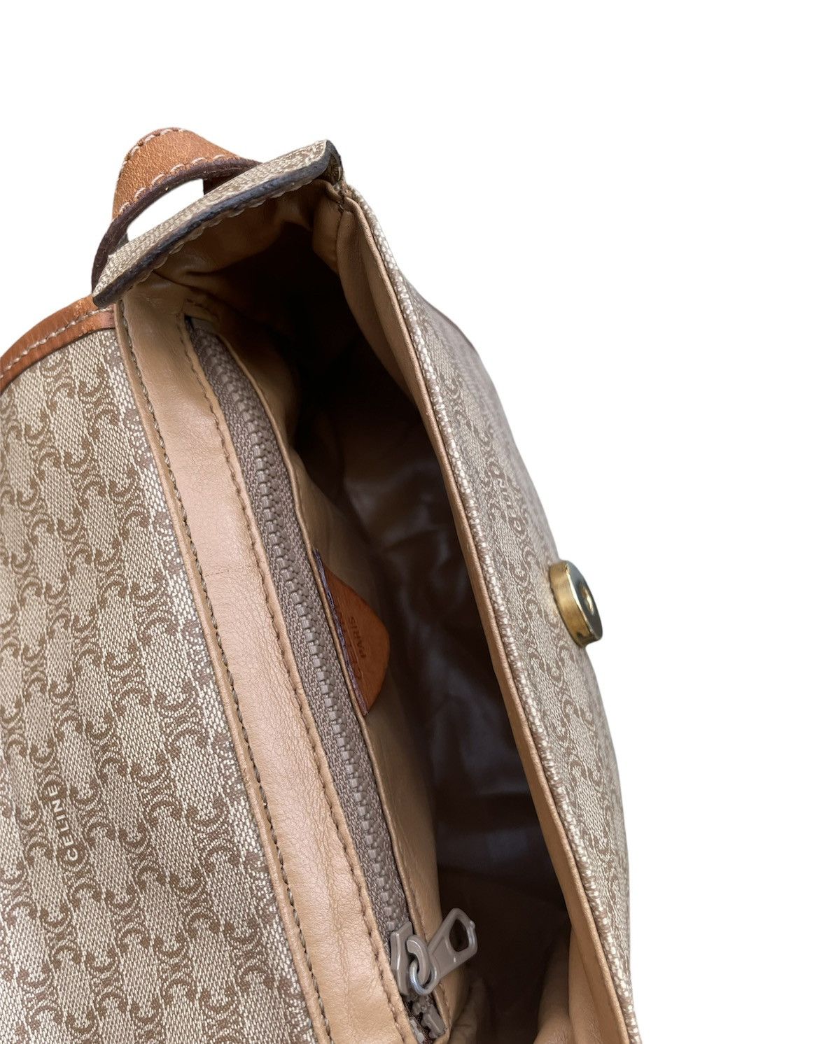 Celine × Designer × Vintage Celine Paris Vintage 90’s M09 Macadam Shoulder Bag Size ONE SIZE - 11 Thumbnail