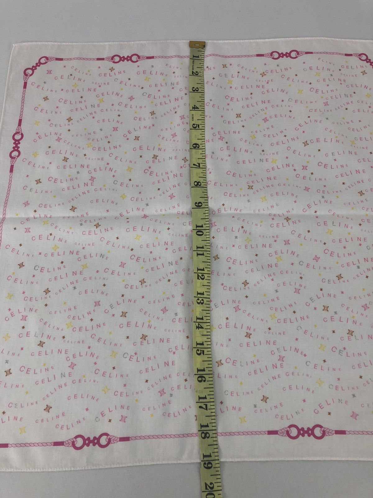 Celine × Vintage Celine Paris Handkerchief Pocket Square Monogram Design Size ONE SIZE - 7 Thumbnail