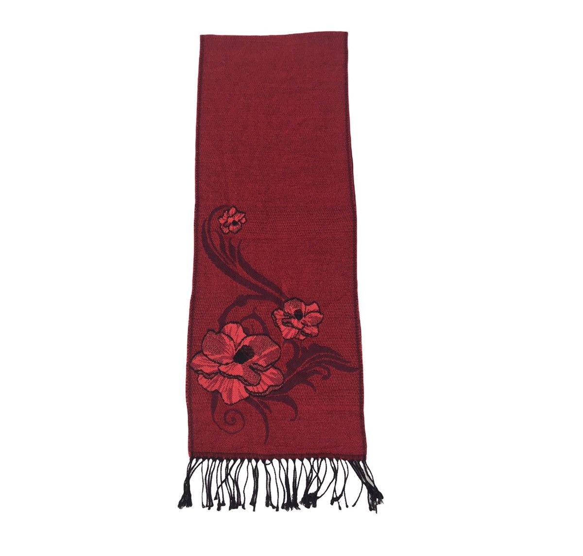 Other Floral Design Muffler Scarf Luxury Size 64 x 12 M556 Size ONE SIZE - 2 Thumbnail