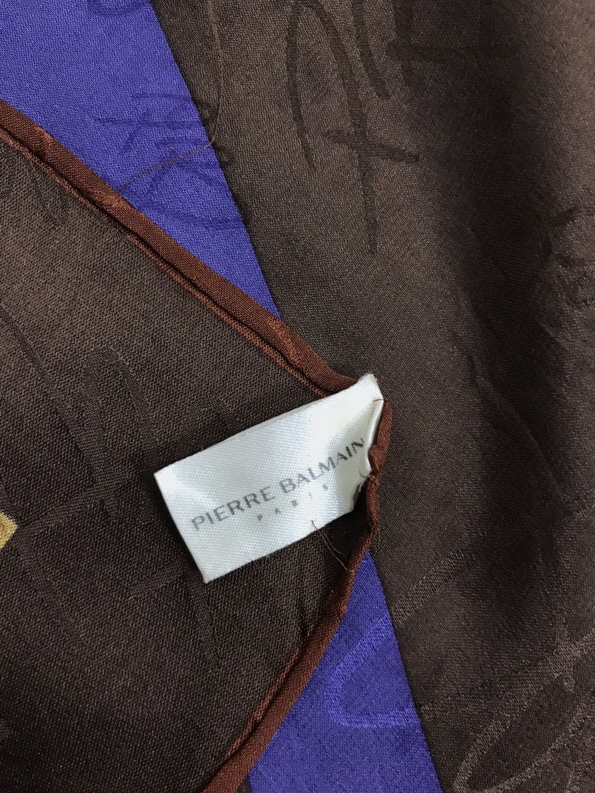 Other × Pierre Balmain × Vintage Vintage 90s Pierre Balmain Handkerchief Pocket Square Size ONE SIZE - 4 Thumbnail