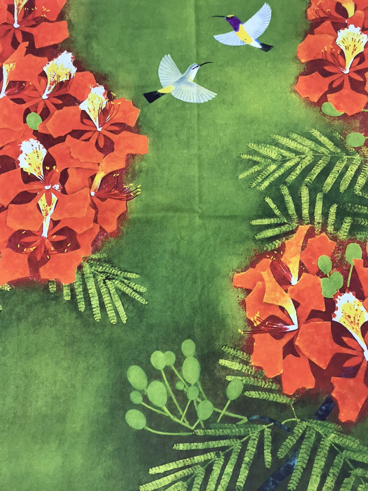 Other × Vintage Vintage 90s Handkerchief Pocket Square Silk Scarf Floral Size ONE SIZE - 4 Thumbnail