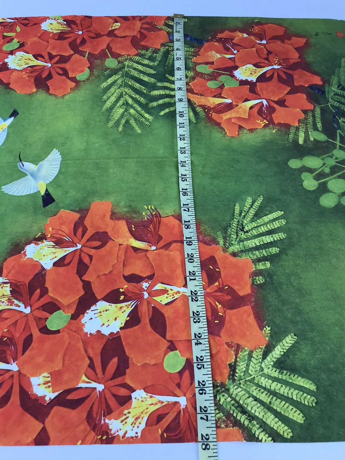 Other × Vintage Vintage 90s Handkerchief Pocket Square Silk Scarf Floral Size ONE SIZE - 6 Thumbnail