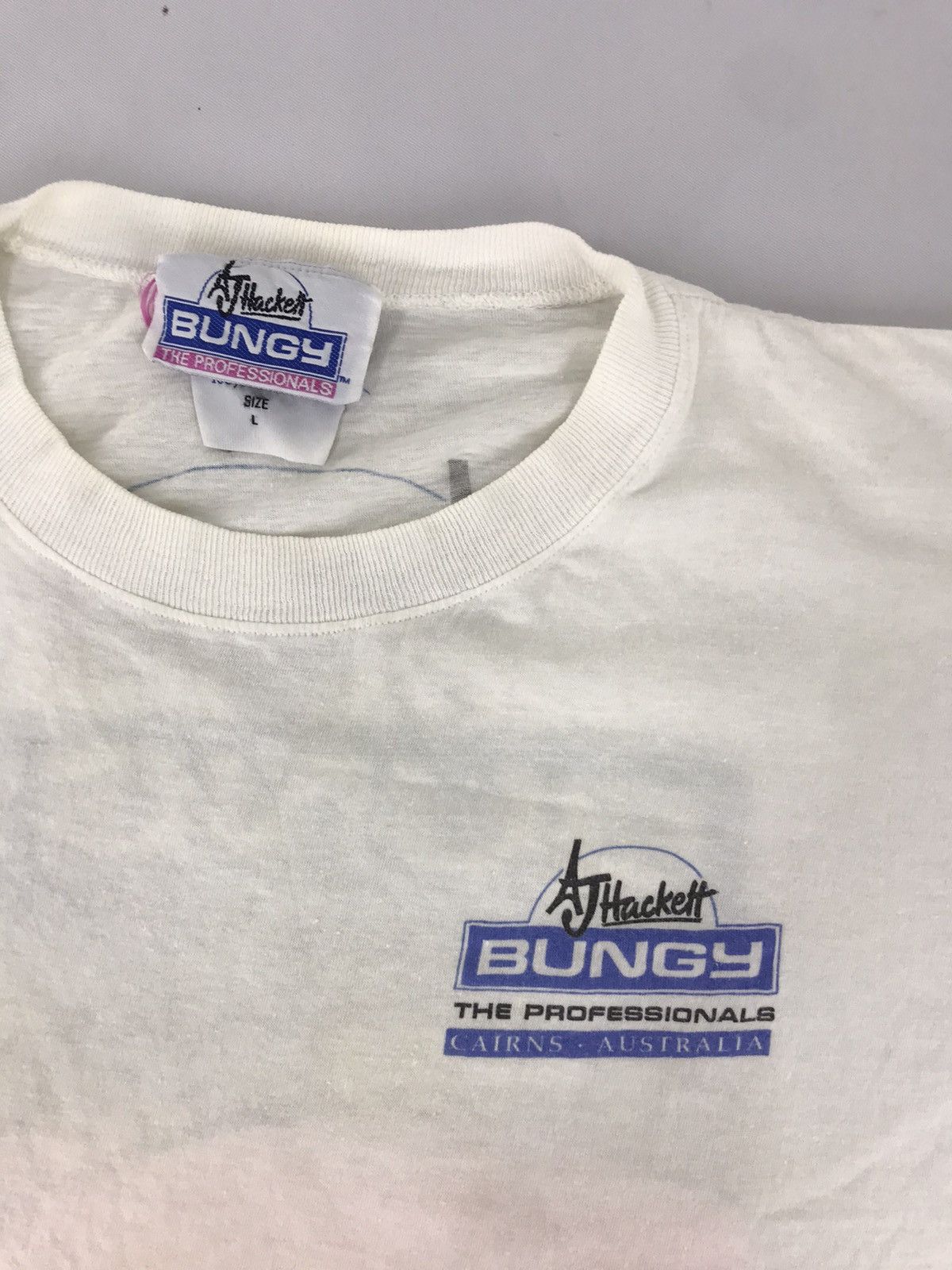 Designer × Vintage AjHacket Bungy The Professional Sport Tee Big Logo Size US M / EU 48-50 / 2 - 3 Thumbnail