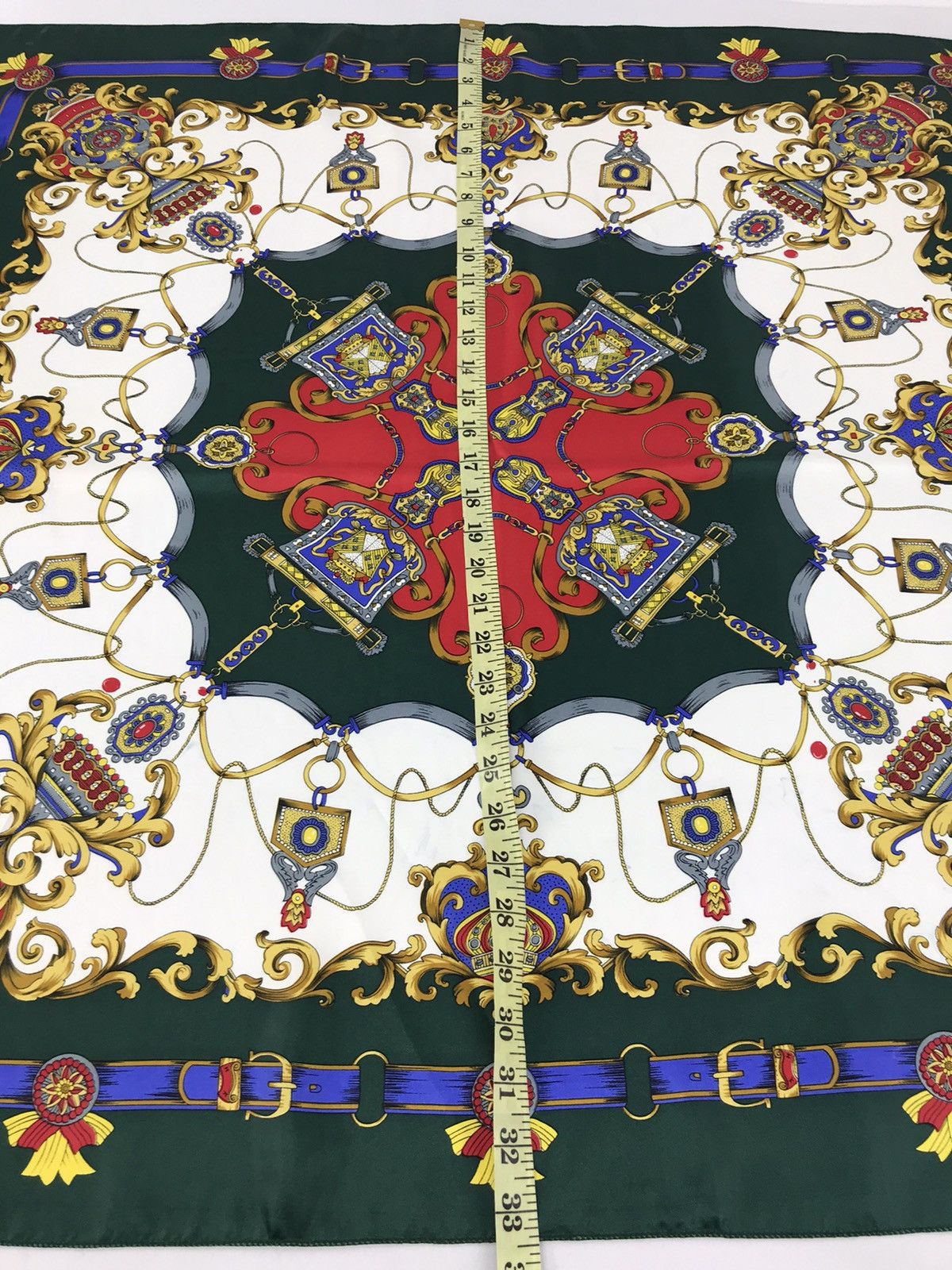 Vintage Vintage Sanit Alberta Handkerchief Pocket Square Baroque Size ONE SIZE - 6 Thumbnail