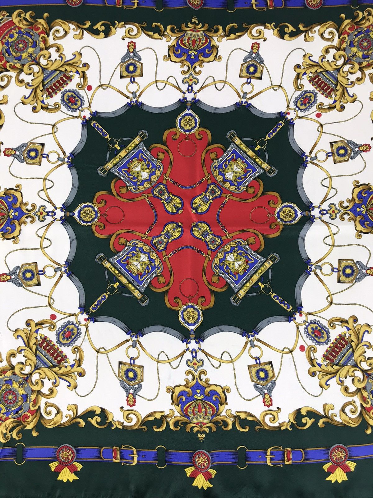 Vintage Vintage Sanit Alberta Handkerchief Pocket Square Baroque Size ONE SIZE - 2 Thumbnail