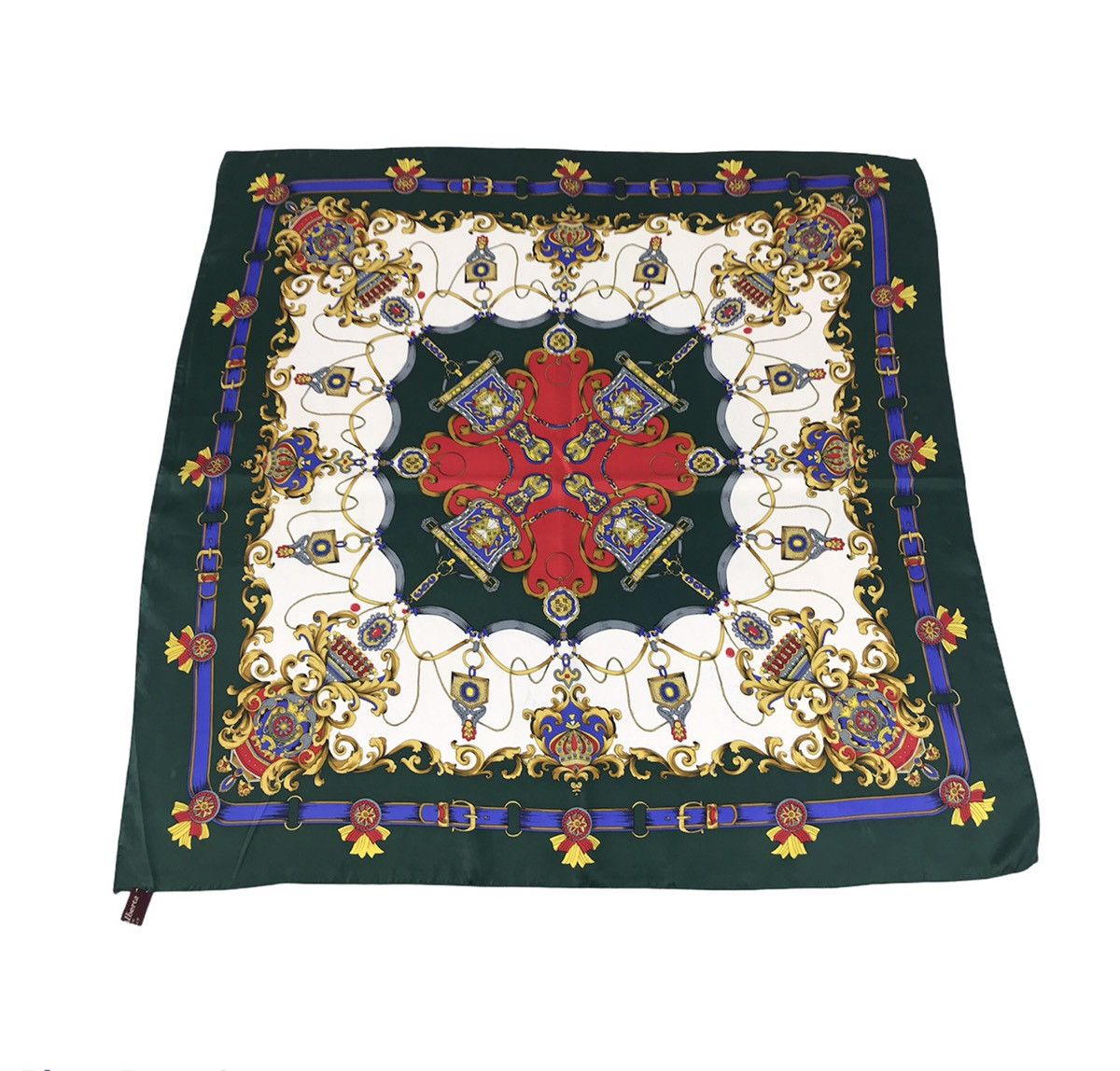 Vintage Vintage Sanit Alberta Handkerchief Pocket Square Baroque Size ONE SIZE - 1 Thumbnail