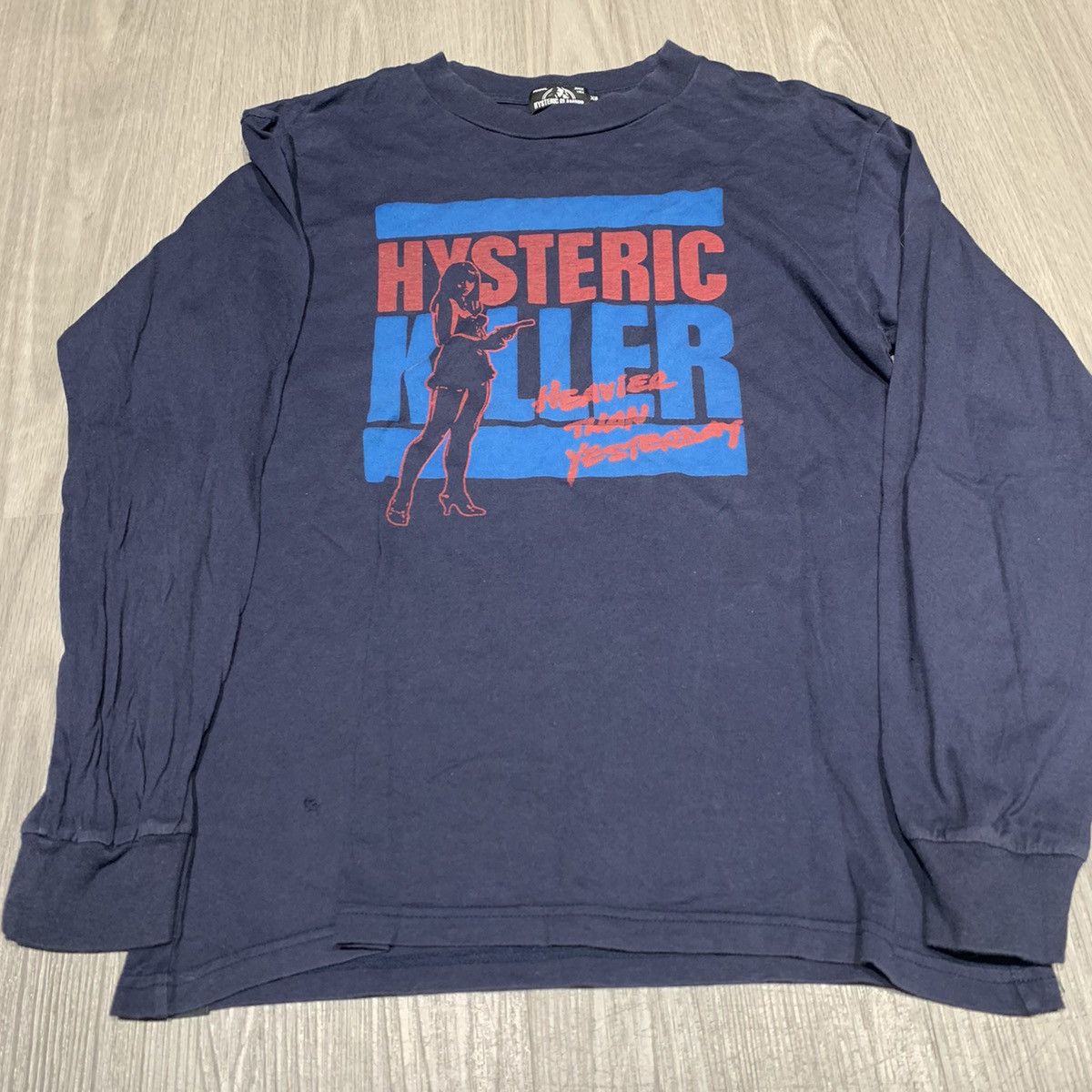 Image of Hysteric Glamour Longsleeve in Navy, Men's (Size XS)