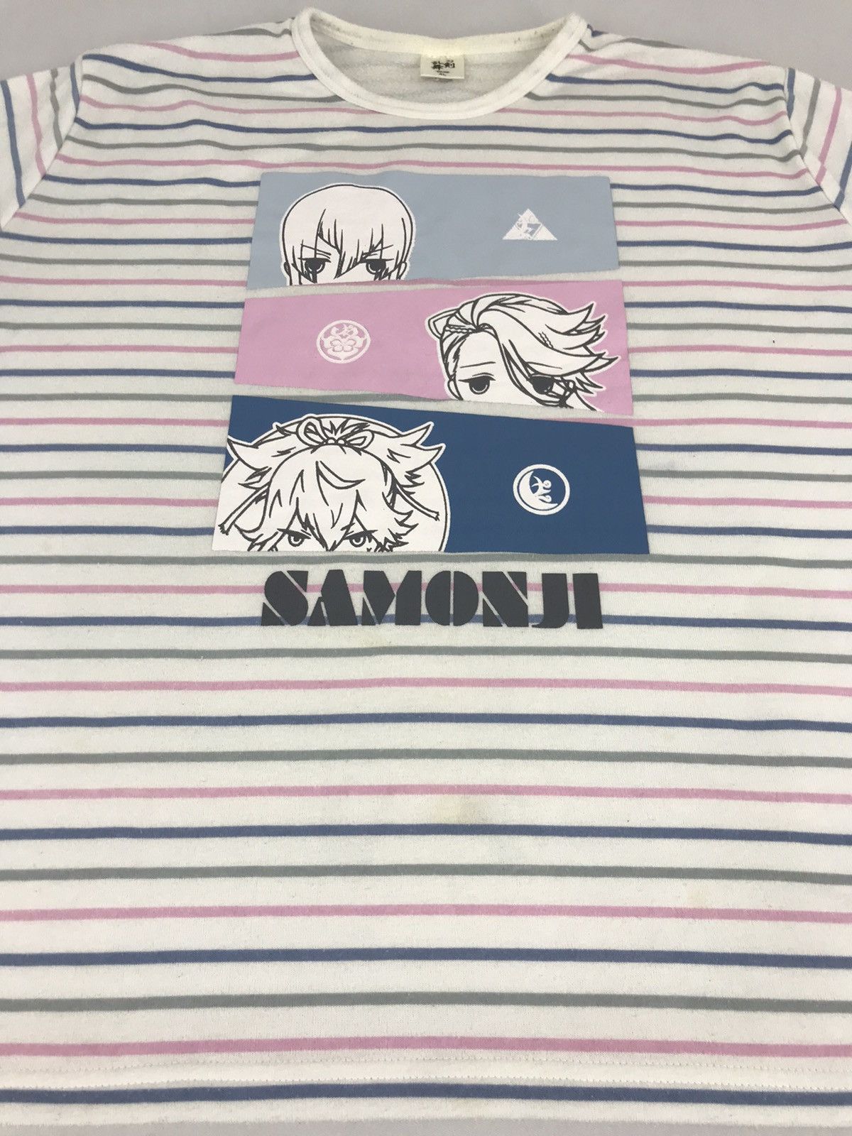 Anime Vintage Samonji GMM Game Anima Sweatshirt Striped Design Size XL / US 12-14 / IT 48-50 - 2 Thumbnail