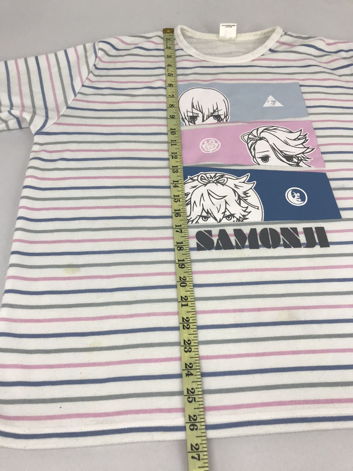 Anime Vintage Samonji GMM Game Anima Sweatshirt Striped Design Size XL / US 12-14 / IT 48-50 - 9 Thumbnail