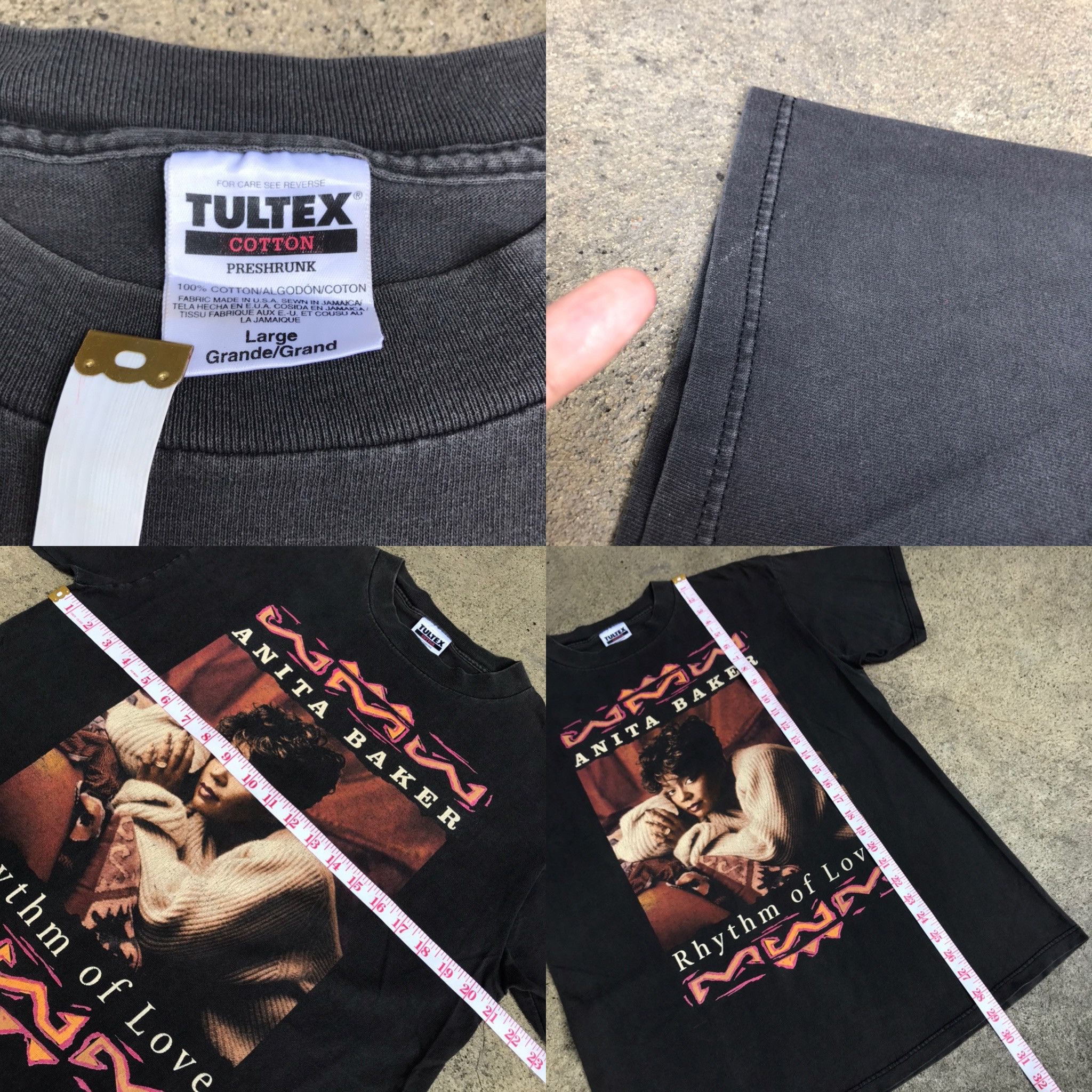 Band Tees × Rap Tees × Vintage Vintage 90s 1994 ANITA BAKER Rhythm of Love Promo Tee Size US L / EU 52-54 / 3 - 8 Thumbnail