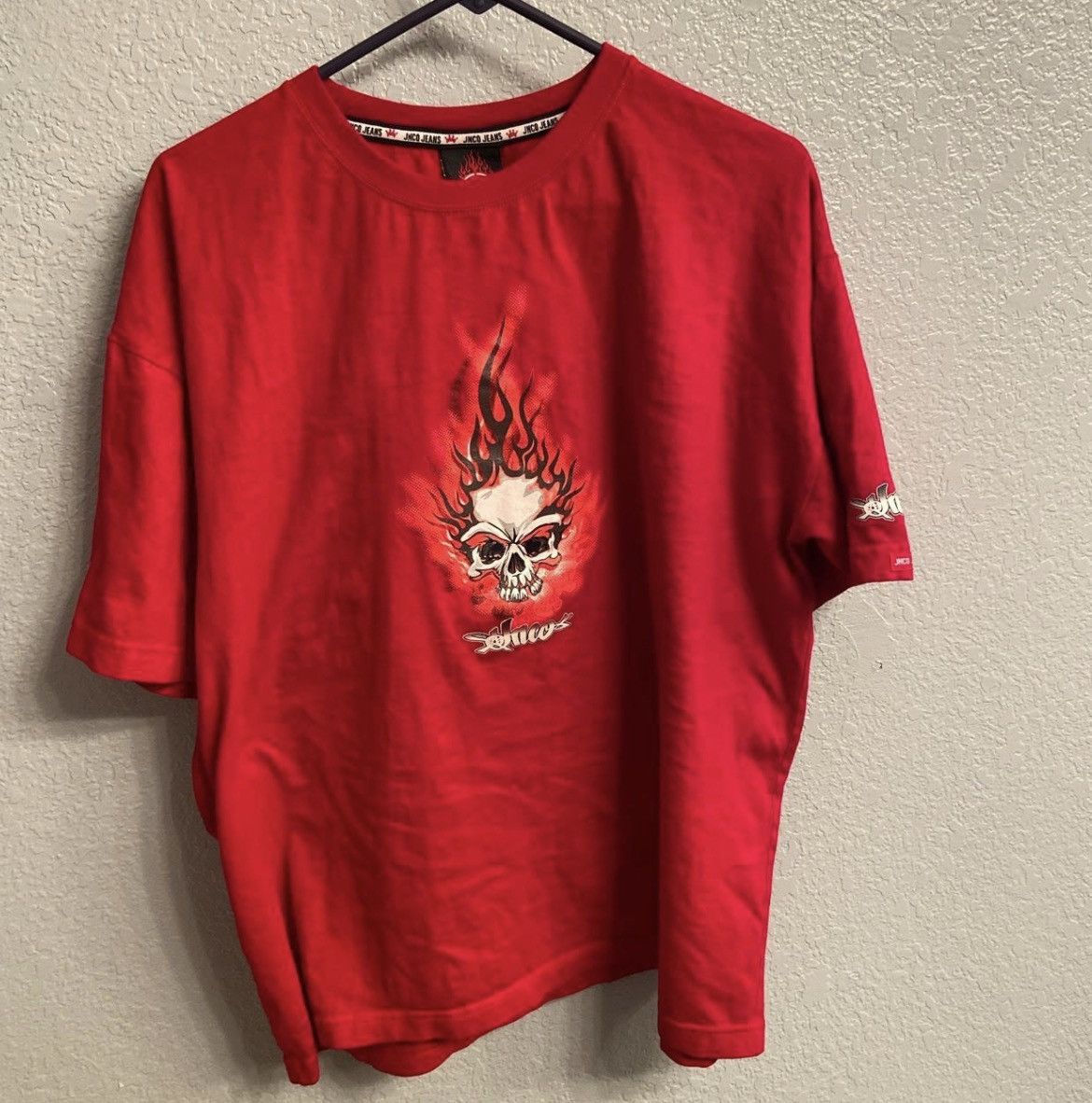 Vintage Jnco Skull Flame Shirt