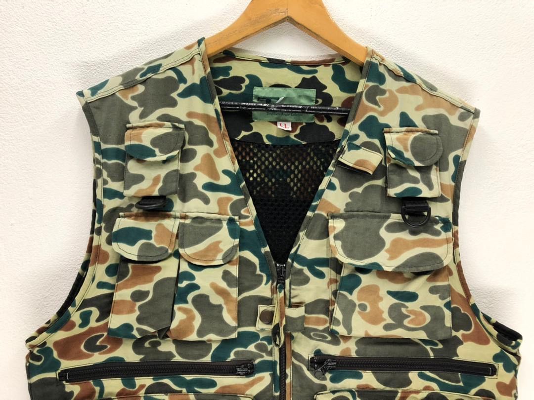 Other Rare Tzlac Camouflage Multi Pocket Vest Jacket Size US M / EU 48-50 / 2 - 4 Thumbnail