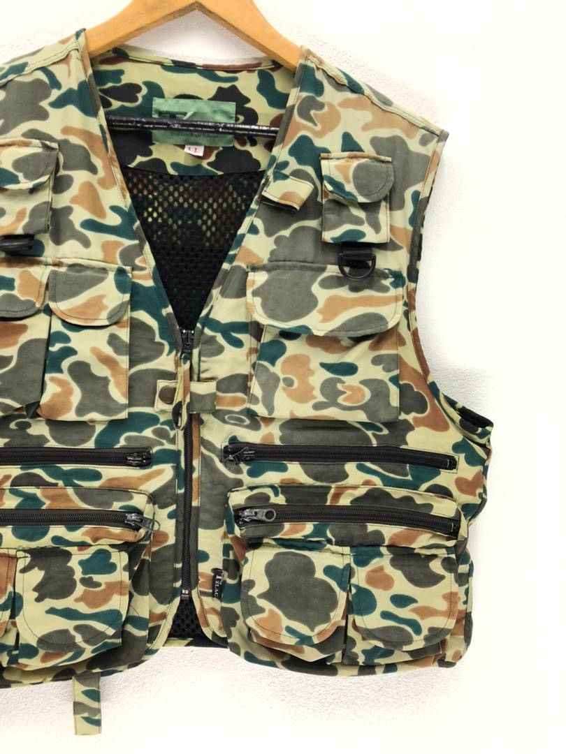 Other Rare Tzlac Camouflage Multi Pocket Vest Jacket Size US M / EU 48-50 / 2 - 3 Thumbnail