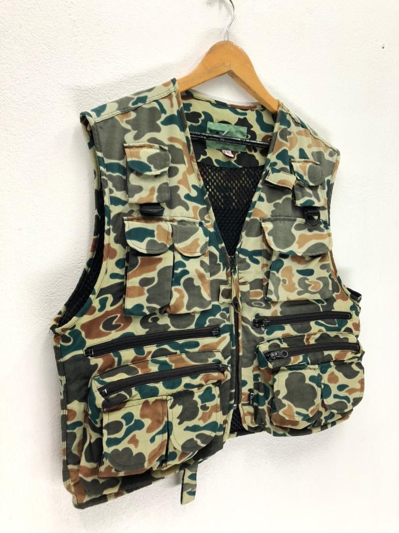 Other Rare Tzlac Camouflage Multi Pocket Vest Jacket Size US M / EU 48-50 / 2 - 6 Thumbnail