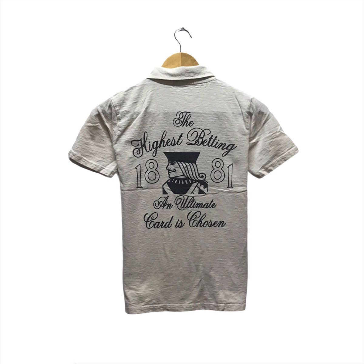 King × Vintage Vintage Art King Card Shirt Spellout The Highest Betting Size US S / EU 44-46 / 1 - 1 Thumbnail